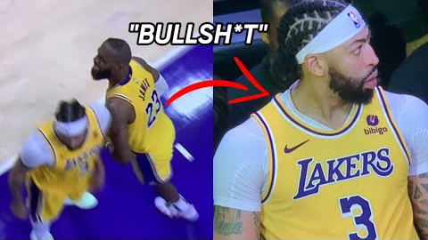 LEAKED Video Of LeBron James Cursing At The Refs & Anthony Davis ‘Death Staring’ Darvin Ham👀
