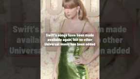 Taylor Swift Is Back On TikTok After Dispute #tiktok #musicnews #taylorswift #universalmusicgroup