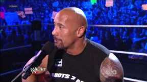 Rock Concert - The Rock Sings To John Cena On Raw 2012 HD
