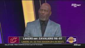 James Worthy GOES CRAZY D'Angelo, LeBron & AD fire 74-pts lead Lakers dominate Cavaliers 116-97
