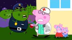 Zombie Apocalypse, Zombies Police Appear At The Laboratory🧟‍♀️ | Peppa Pig Funny Animation