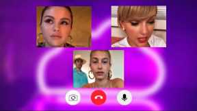 Selena’s FaceTime gets interrupted by Hailey and Justin Bieber