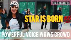 💯A Star is Born!✨️ English Girl's Impressive Street Performance🔥Walk-Up Singer🍀Adele - Easy On Me