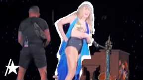 Taylor Swift Opens Her Dress Onstage To EXPERTLY Fix Mic Malfunction