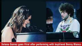 Selena Gomez goes viral after performing with boyfriend Benny Blanco on stage throwback video