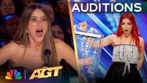 Solange Kardinaly SHOCKS The Judges With Magical Quick Change! | Auditions | AGT 2024