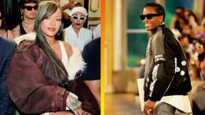 Rihanna Supports Boyfriend ASAP Rocky Fashion Line Debut In Paris!