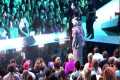 Chris Brown Greets Rihanna At The MTV 