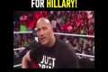 The Rock Singing To Hillary Clinton