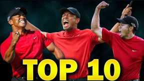 TIGER WOODS' Top 10 Moments!!!