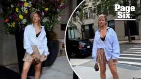 Rihanna swaps ‘summer goal’ of six-pack abs for a cheeky, fashion-forward alternative