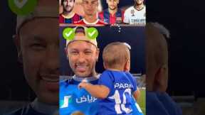 Messi, Ronaldo, Neymar jr and Mbappe with kids 🥰 #football #messi #mbappe #cr7 #neymar