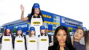 Celebrities at Ikea - w/ Ariana Grande, Nicki Minaj & Blackpink