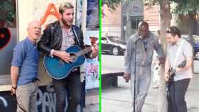 When Celebrities Surprising Street Performers By Joining Them