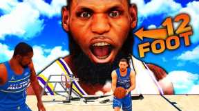 12 FOOT LEBRON JAMES FUNNIEST GAME BREAKING DUNKS.. NBA Slam Dunk Champion!