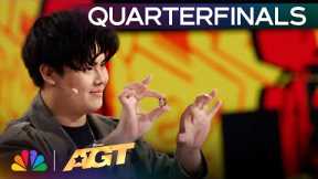 Sam Huang SURPRISES The Crowd With Finger Magic! | Quarterfinals | AGT 2024