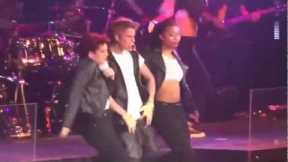 Rare/Disgusting fail - Justin Bieber, Lady Gaga, and Miley Cyrus get SICK ON STAGE