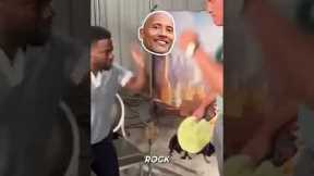 The Rock and Kevin Hart tortilla slap challenge