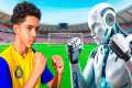 KID RONALDO vs ROBOT KEEPER!!