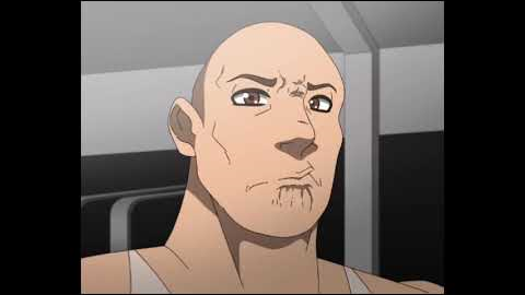 The Rock Eyebrow Raise Meme but it's Anime