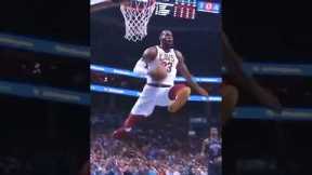 LEBRON JAMES STOPS DUNK MID AIR!! #shorts