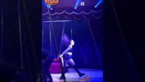 Double Swing Act at Circus Vegas, Circus Performer #shorts