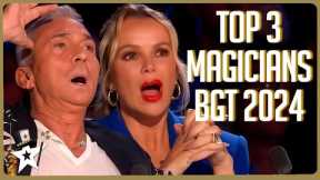 TOP 3 BEST MAGICIANS 2024 - Britain's Got Talent!