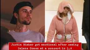 Justin Bieber got emotional after seeing Selena Gomez at Sabrina Carpenter's concert in L.A