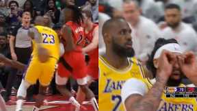 LeBron James had everyone hyped with filthy dimes to Anthony Davis vs Raptors