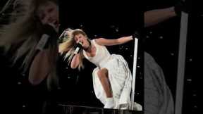 when Taylor Swift screaming and almost fell on stage #taylorswift #celebrity