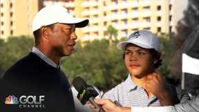 Tiger and Charlie Woods compare notes after PNC Championship Day 1 | Golf Channel