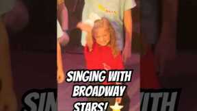 SINGING with BROADWAY STARS! ⭐️ #broadway #musicaltheatre #sing #song #shorts #fun #wow #fame #rent