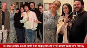 Selena Gomez celebrates her engagement with Benny Blanco's family