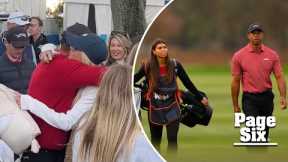 Tiger Woods reunites with ex-wife Elin Nordegren on the golf course nearly 15 years after split