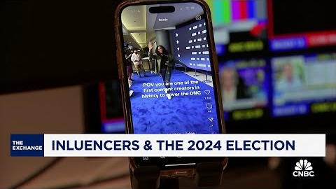 Social media influencers playing big role in 2024 election