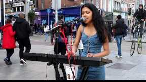 Blinding Lights on Grafton Street with Brinda Irani. (The Weeknd) cover.