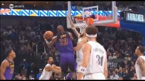 LeBron James Tries To End Dereck Lively's NBA Career With Windmill  Posterizer Dunk! Lakers vs Mavs