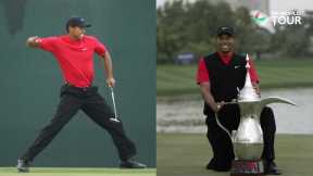 Tiger Woods Holes HUGE Putt to Win 2008 Dubai Desert Classic