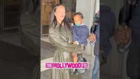 Rihanna Protects Her Children From The Media While Leaving ASAP Rocky's Court Trial In Los Angeles