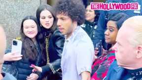 Selena Gomez Sends Benny Blanco To Wait In The Car While Being Mobbed By Fans At NBC Studios In NY