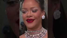 Rihanna has so much love on the brain at the 2023 Met Gala #shorts