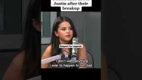 Selena talks about Justin after their break up #selenagomez #justinbieber