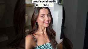 Proof social media is ✨ FAKE ✨ #socialmediaVSreality