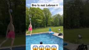 LEBRON?!?? #lebron #basketball #hoops #dunk #slamdunk #viralvideo #viralshorts #watch #funny #fail