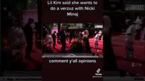 Lil Kim said she wants to do a verzuz with Nicki minaj