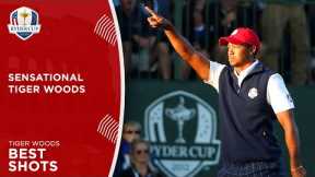 11 INCREDIBLE Tiger Woods Golf Shots | Ryder Cup