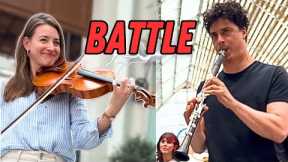 When 6 musicians meet in the subway 🤯🎻Vivaldi Winter Clarinet