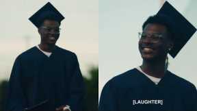 LeBron James had everyone laughing after embarrassing Bryce during his graduation 😂