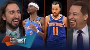 Knicks beat Celtics in Game 1 in OT, Thunder lose to Nuggets after fouling | FIRST THINGS FIRST