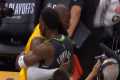 LeBron James shares moment with